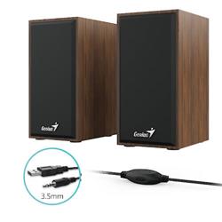 PARLANTES GENIUS SP-HF 180 USB 4W POWER WOOD