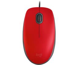 Mouse Logitech M110 USB Silent Red