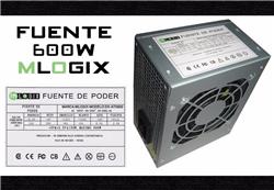 FUENTE 600W MLOGIX ATX600  SLIM OEM